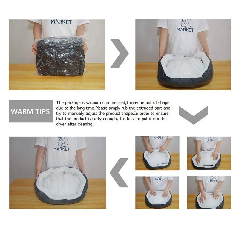 Thickened PP Cotton Pet Cave Bed