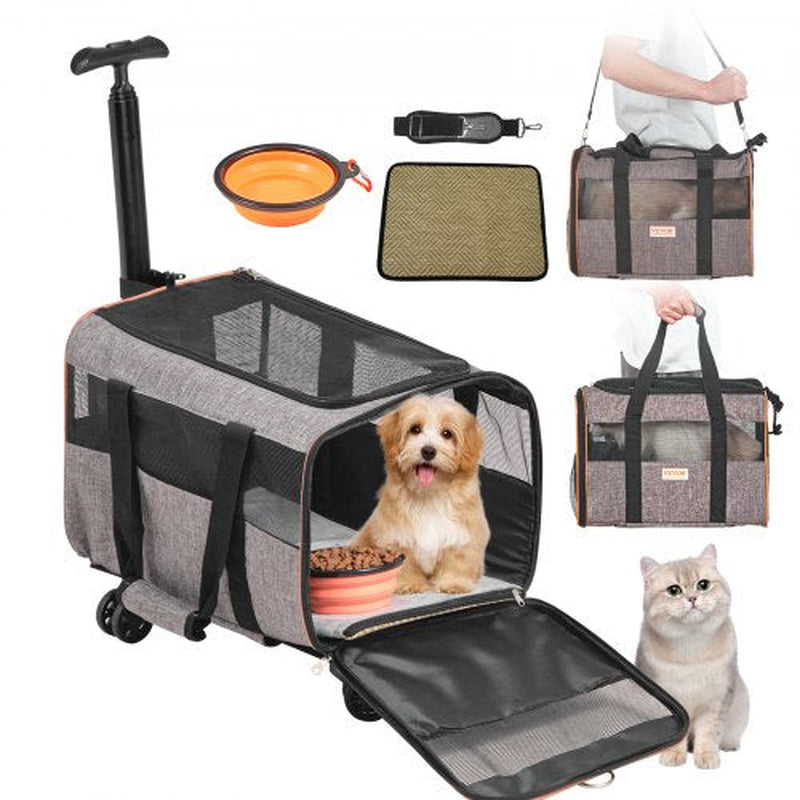 VEVOR Rolling Cat Carrier