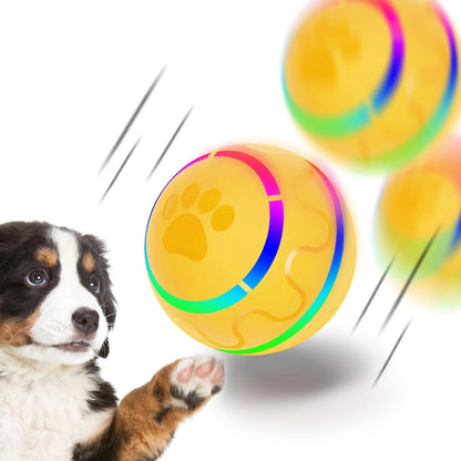 Interactive LED Pet Ball Durable Motion-Activated Toy for Small to Medium Dogs, BPA-Free and USB Rechargeable