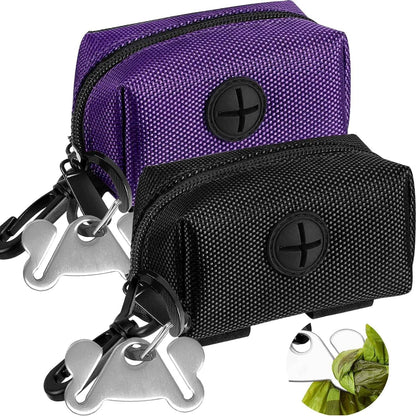 Dog Waste Bag Holder – Hands-Free Leash Attachment for Convenient Storage