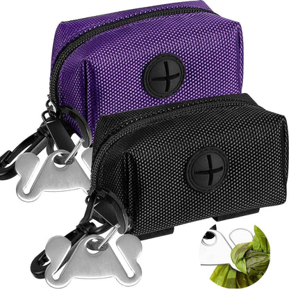 Dog Waste Bag Holder – Hands-Free Leash Attachment for Convenient Storage