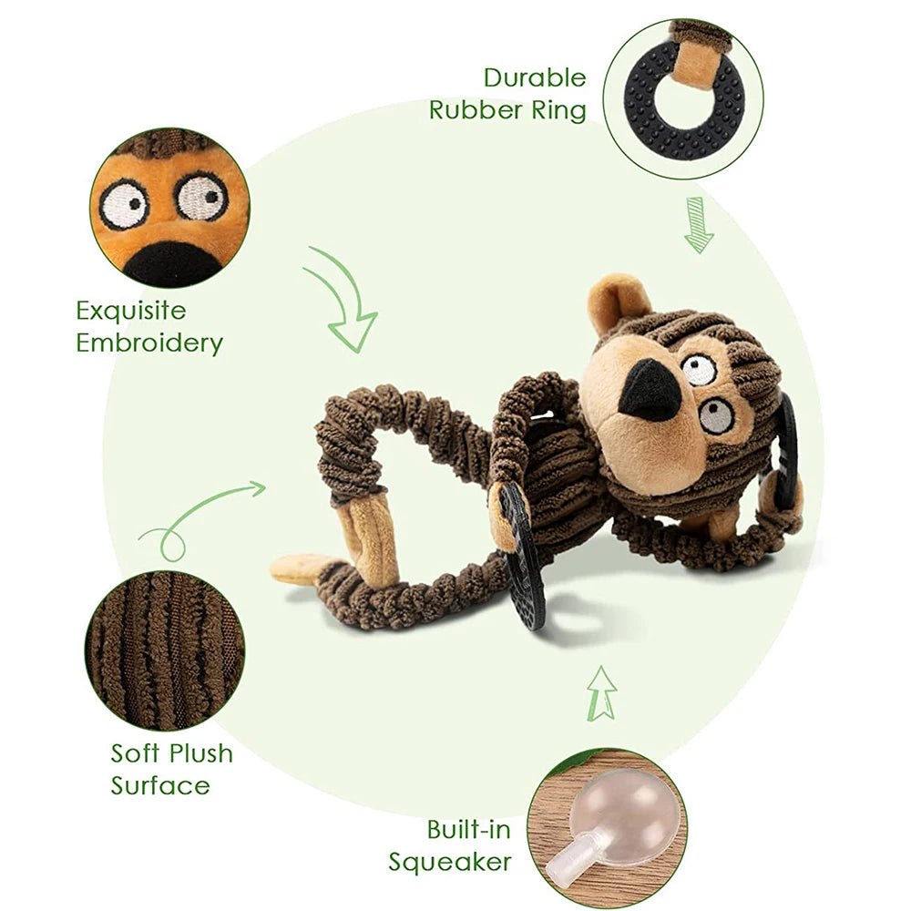 Plush Squeaky Puppy Chew Toys